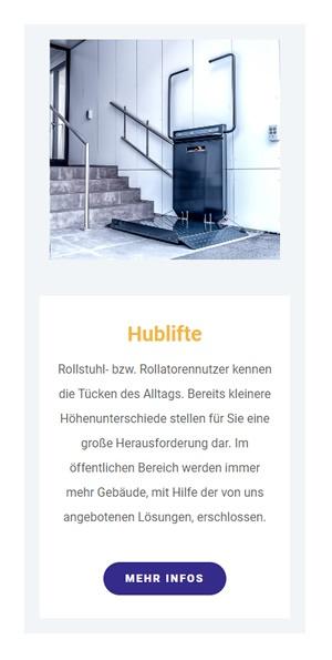 Hublifte Rollstuhllifte für 69117 Heidelberg